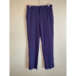 Spaidersilk Navy Blue Breathable Stretchy Straight Classic Pants 30X30 NWOT